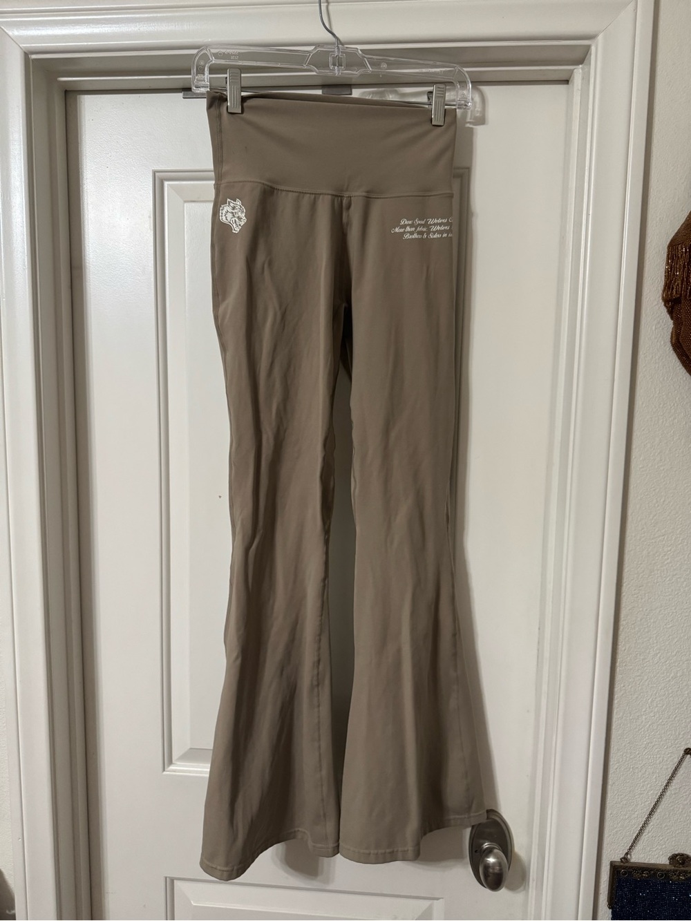 Darc Sport Taupe Flared Yoga Pants Size M